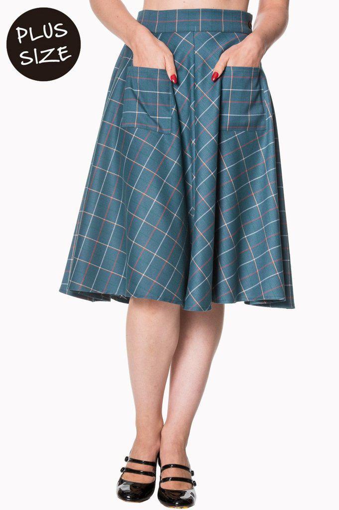 Maddy Flare Skirt-Banned-Dark Fashion Clothing