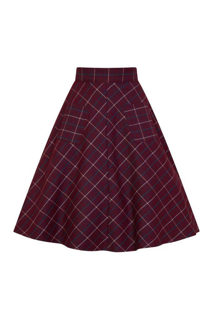 Maddy Flare Skirt-Banned-Dark Fashion Clothing