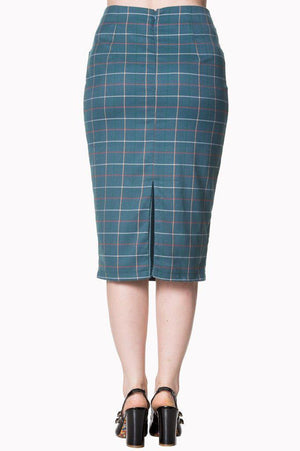 Maddy Plus Size Pencil Skirt-Banned-Dark Fashion Clothing