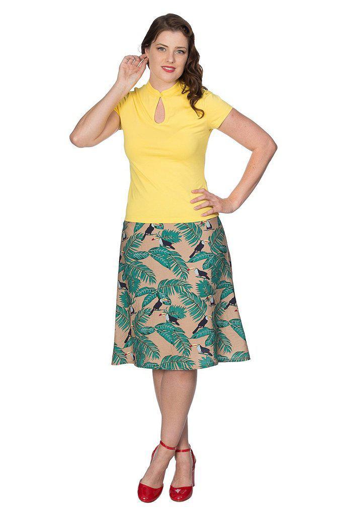 Mandarin Collar Top-Banned-Dark Fashion Clothing