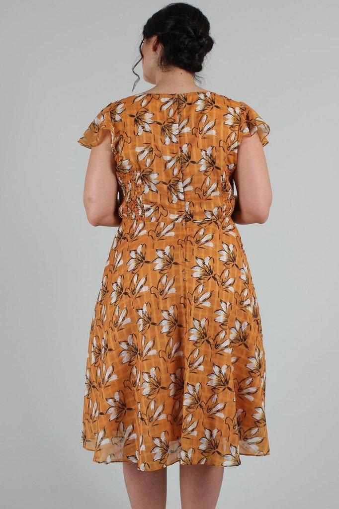 Margot Floral Square Neck Dress-Voodoo Vixen-Dark Fashion Clothing