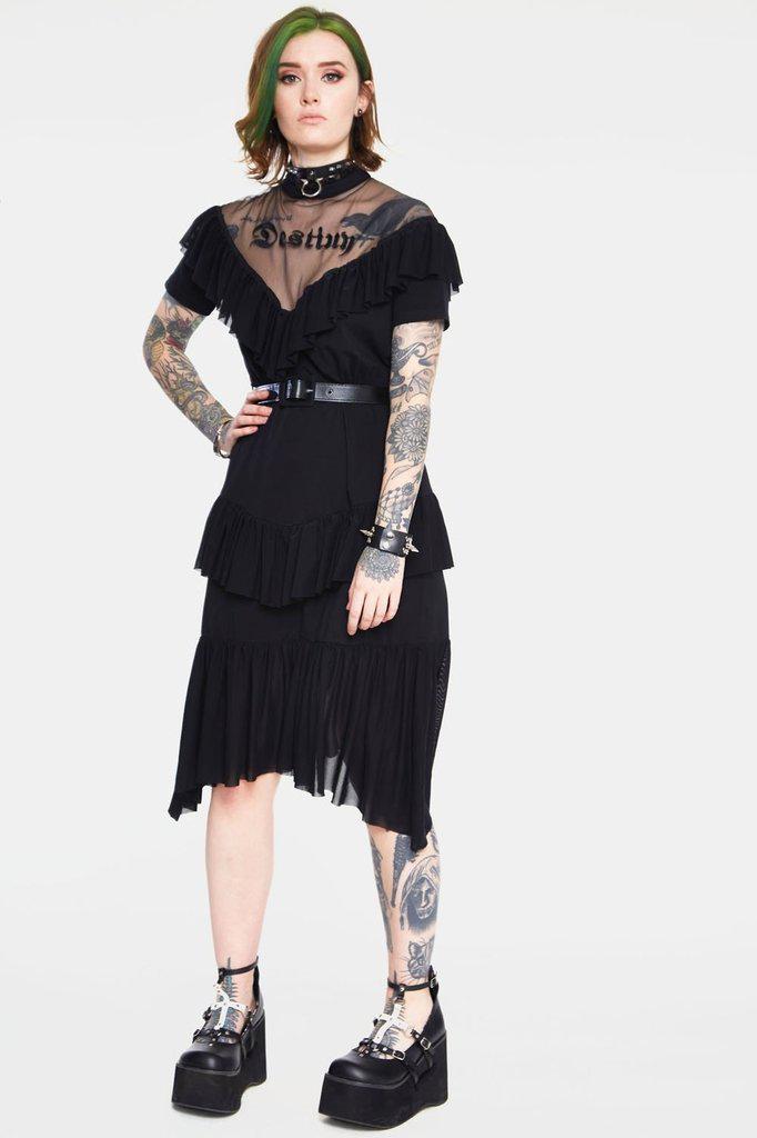 Meet Your Destiny Decadent Frill Dress-Jawbreaker-Dark Fashion Clothing