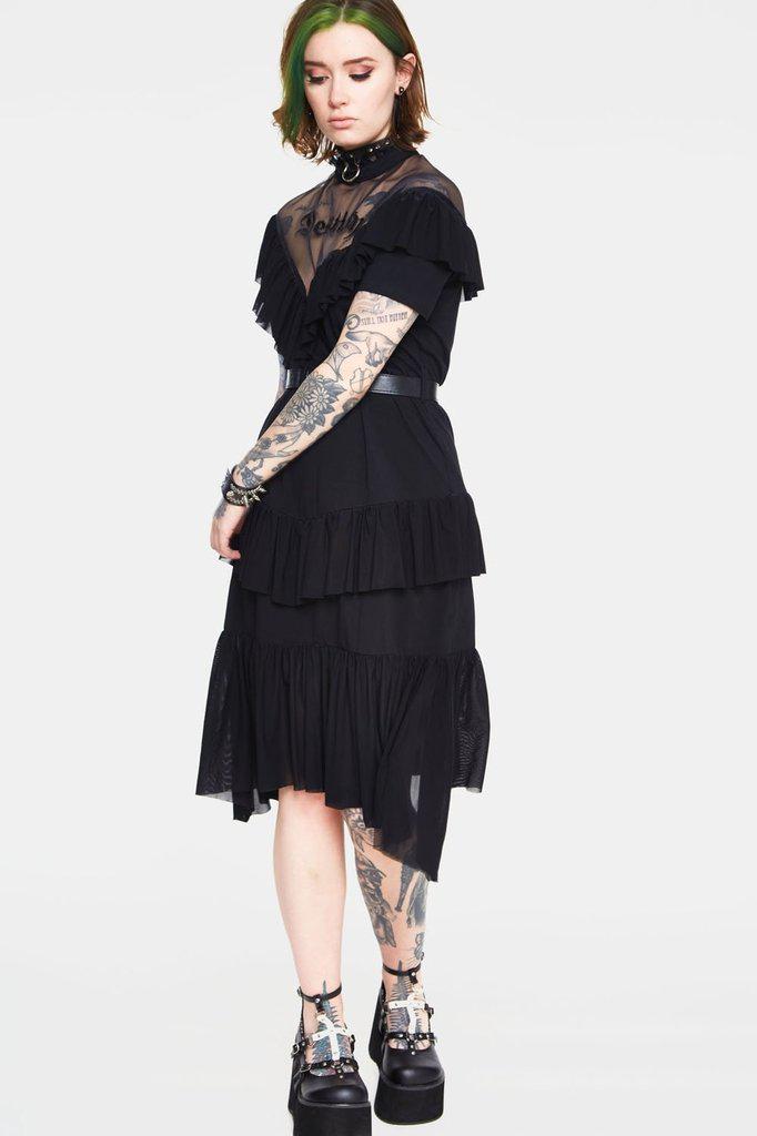 Meet Your Destiny Decadent Frill Dress-Jawbreaker-Dark Fashion Clothing