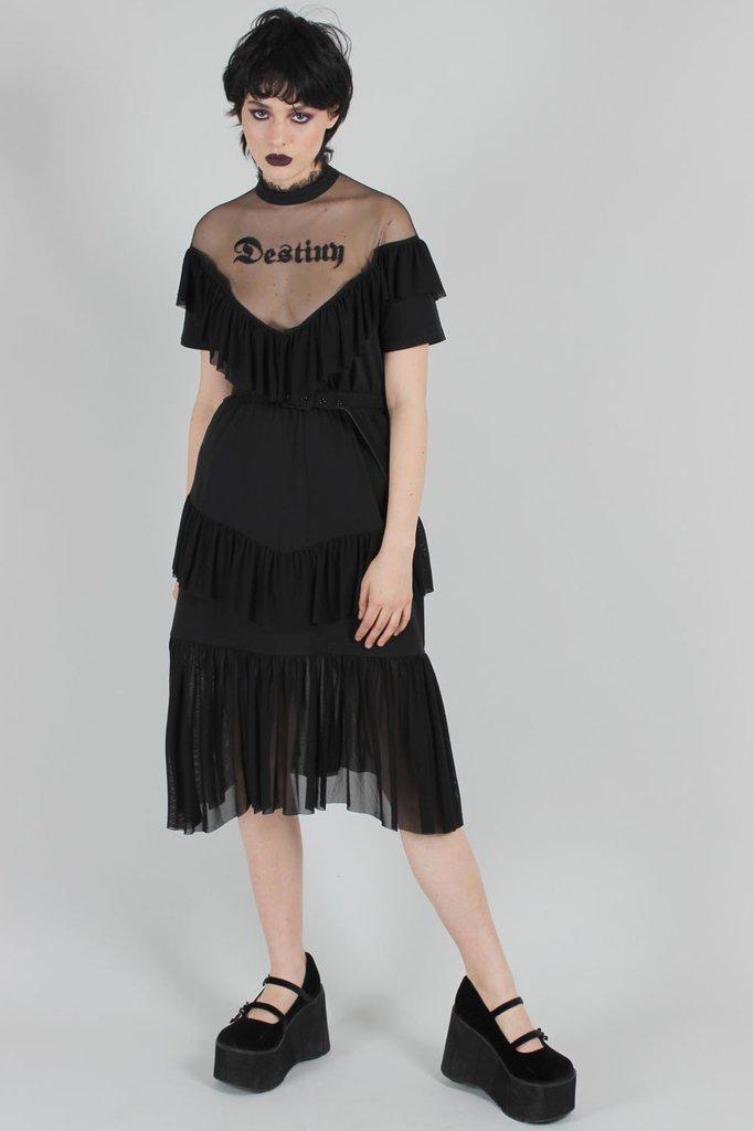 Meet Your Destiny Decadent Frill Dress-Jawbreaker-Dark Fashion Clothing