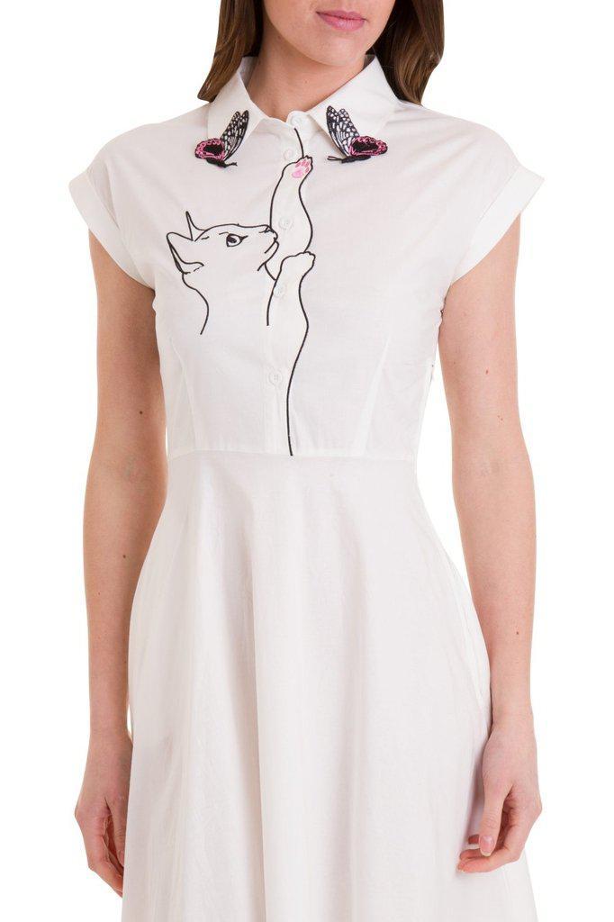 Meow Longer Dress-Banned-Dark Fashion Clothing