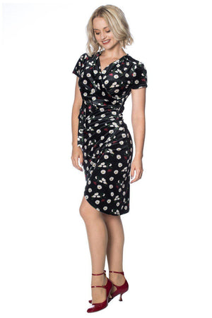 Midnight Floral Dress-Banned-Dark Fashion Clothing