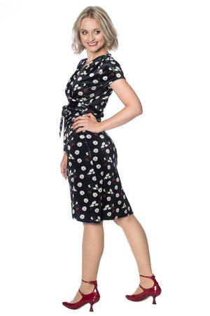 Midnight Floral Dress-Banned-Dark Fashion Clothing