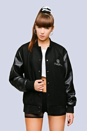 Mishka Chain Varsity Jacket - Unisex-Long Clothing-Dark Fashion Clothing