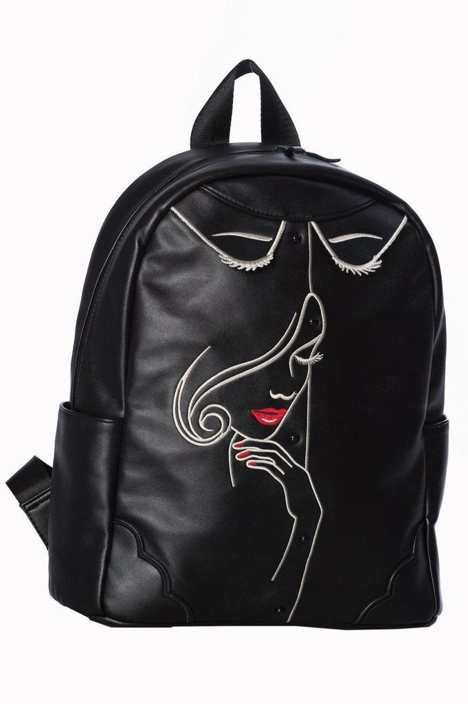 Model Face Backpack-Banned-Dark Fashion Clothing