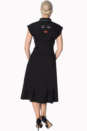 Model Face Longer Dress-Banned-Dark Fashion Clothing