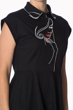 Model Face Longer Dress-Banned-Dark Fashion Clothing