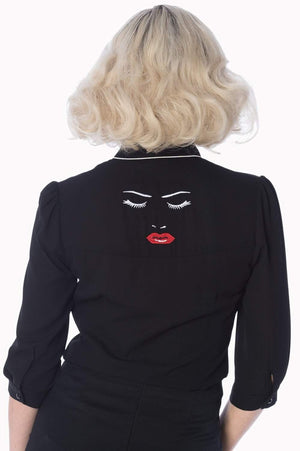 Model Face Plus Size Shirt-Banned-Dark Fashion Clothing
