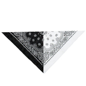 Monochrome Vintage Design Cotton Bandana - Ian-Dr Faust-Dark Fashion Clothing