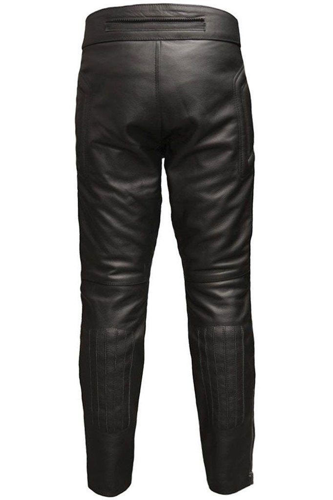 Monza Biker Trousers - CE Armoured-Skintan Leather-Dark Fashion Clothing