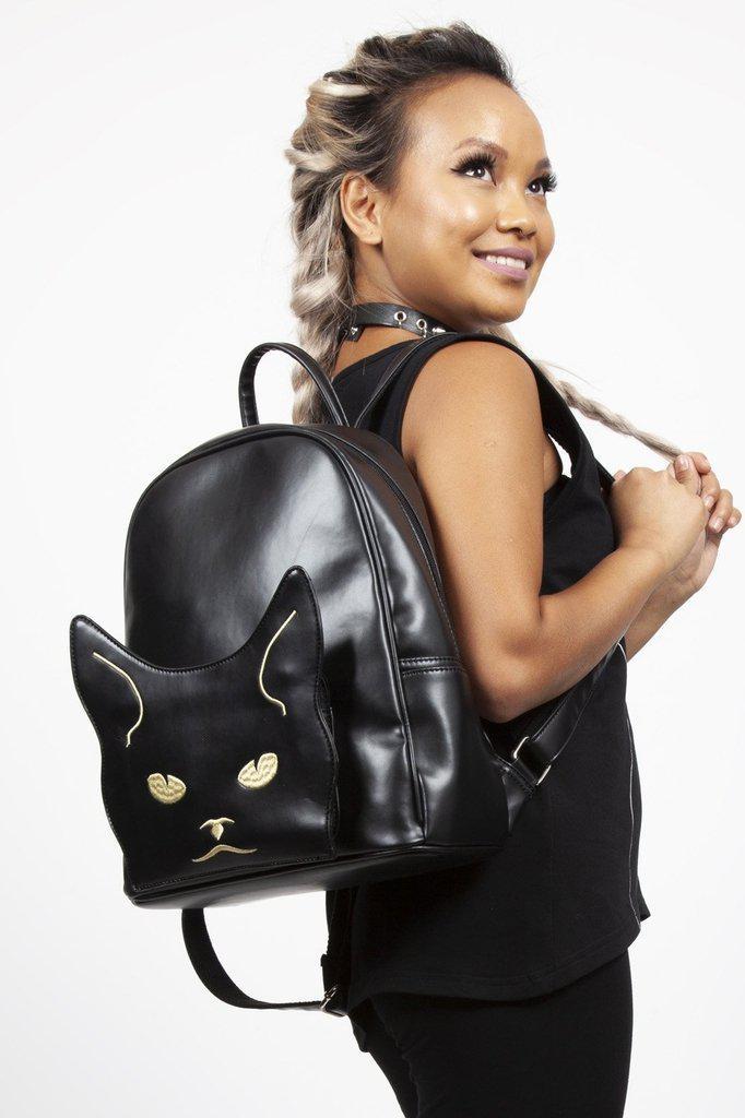 Black cat backpack