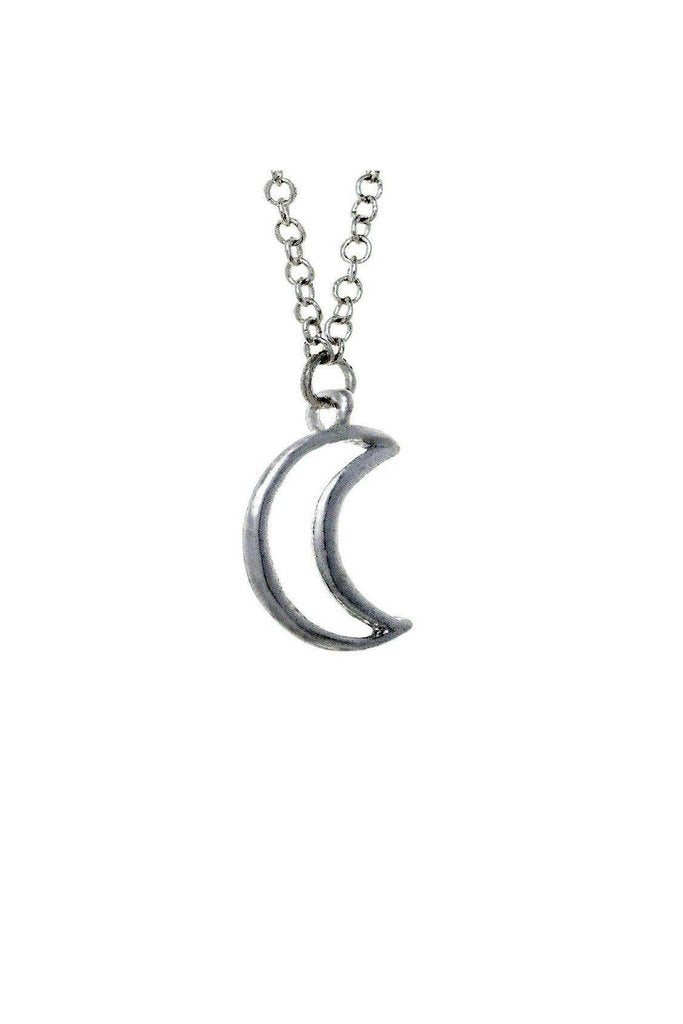 Moon Crescent Lunar Eclipse Pendant and Necklace - London-Dr Faust-Dark Fashion Clothing