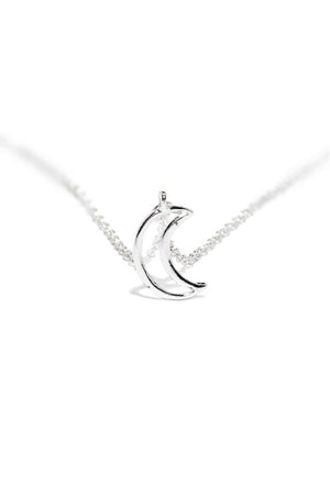 Moon Crescent Lunar Eclipse Pendant and Necklace - London-Dr Faust-Dark Fashion Clothing