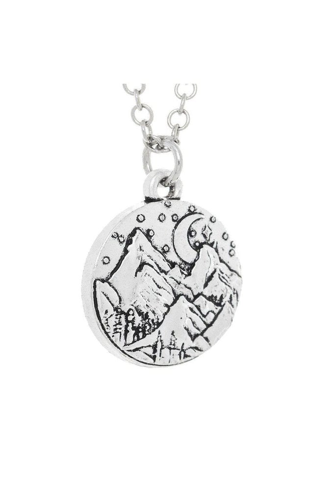Moon Mountains Lunar Pendant and Necklace - Finley-Dr Faust-Dark Fashion Clothing