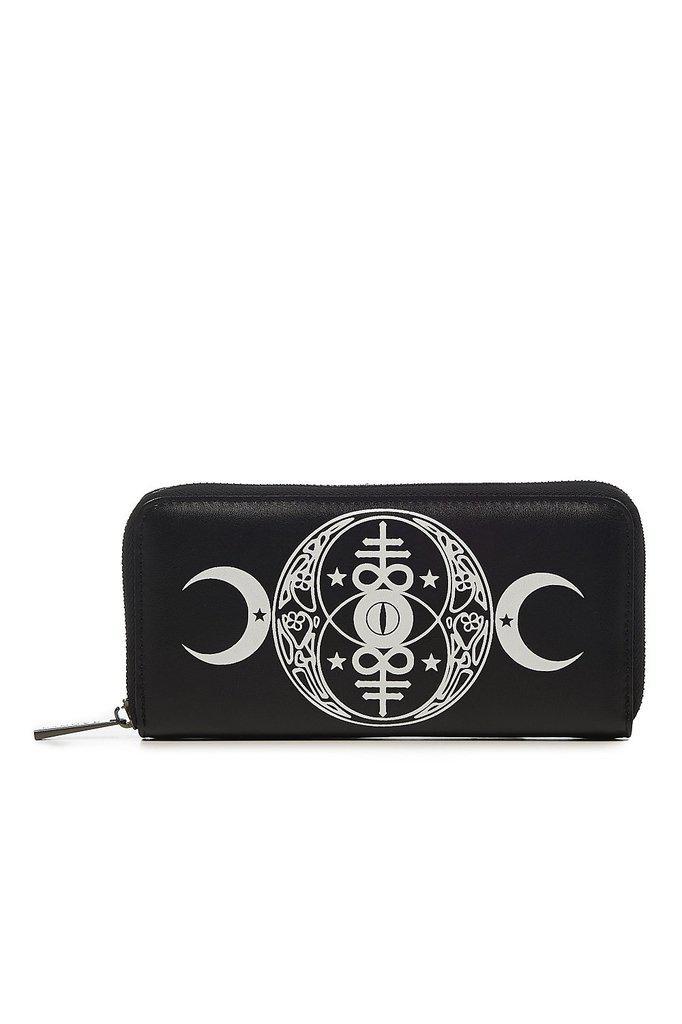 Moon Phase Wallet-Banned-Dark Fashion Clothing