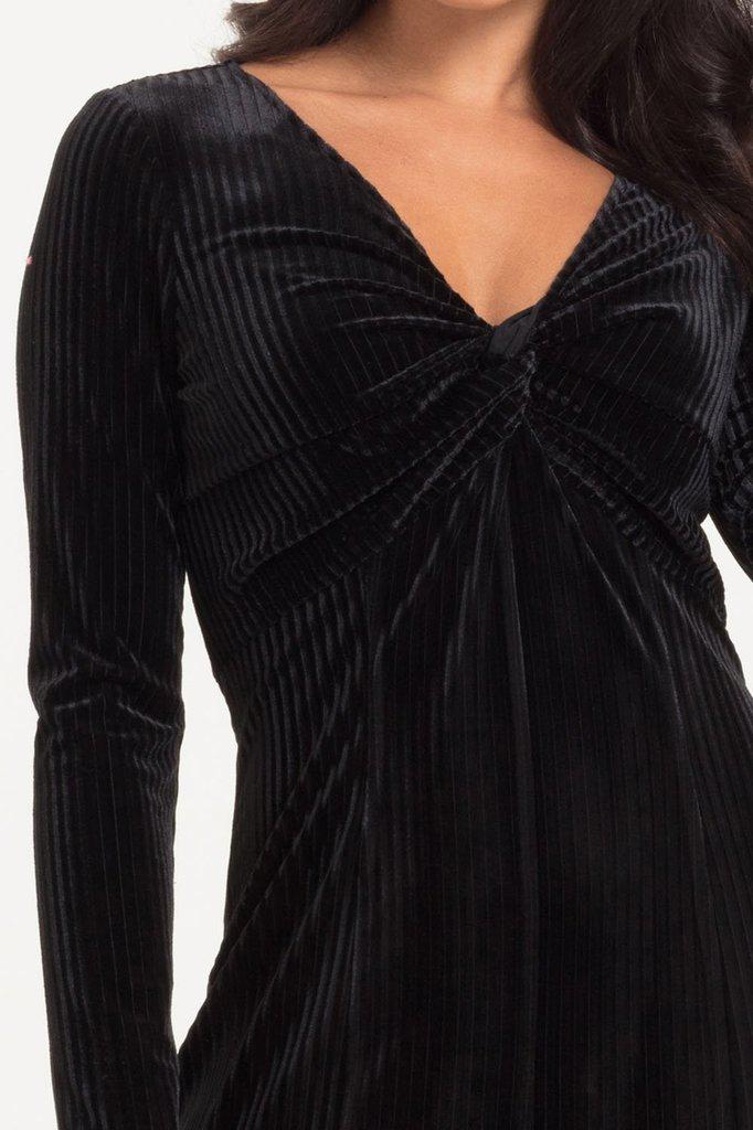 Morticia Black Gown-Voodoo Vixen-Dark Fashion Clothing