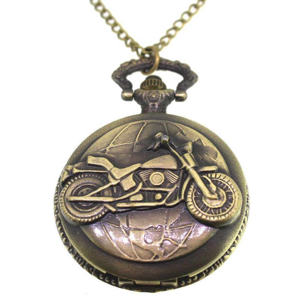 Motorbike Pocket Watch-Badboy-Dark Fashion Clothing