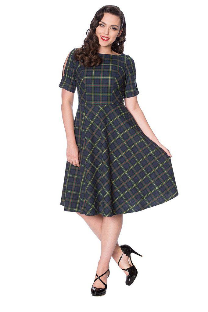 Mrs Clause Fit And Flare Dress-Banned-Dark Fashion Clothing