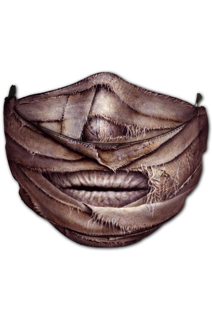 Mummified - Premium Cotton Fashion Mask with Adjuster-Spiral-Dark Fashion Clothing