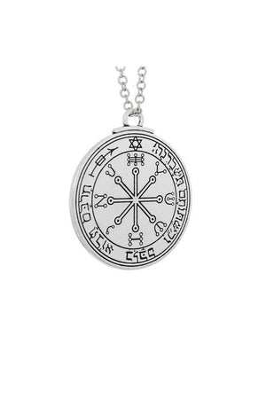 Mysterious Kabbalah David Star Pendant and Necklace - Esther-Dr Faust-Dark Fashion Clothing