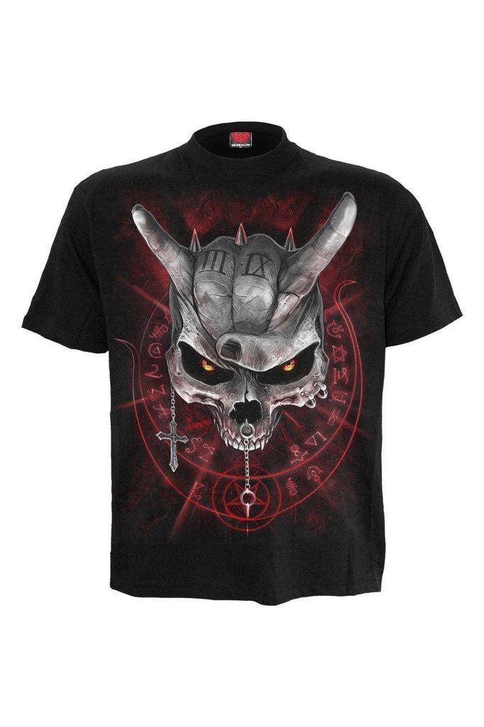 Never Too Loud - Kids T-Shirt Black-Spiral-Dark Fashion Clothing