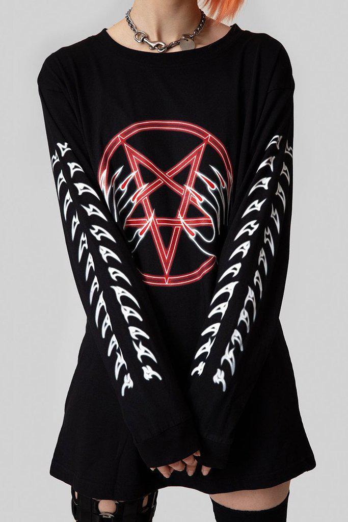 Nexo - Long Sleeve - Unisex-Long Clothing-Dark Fashion Clothing
