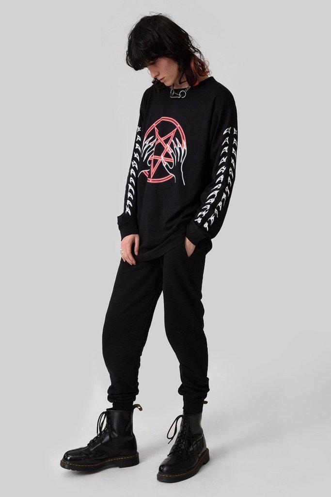 Nexo - Long Sleeve - Unisex-Long Clothing-Dark Fashion Clothing