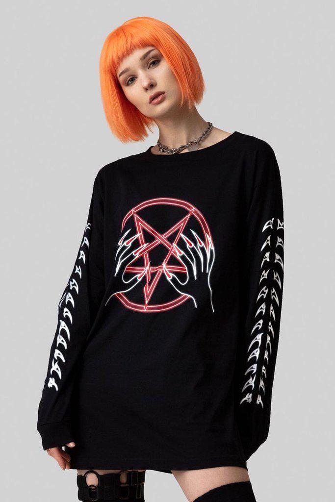 Nexo - Long Sleeve - Unisex-Long Clothing-Dark Fashion Clothing