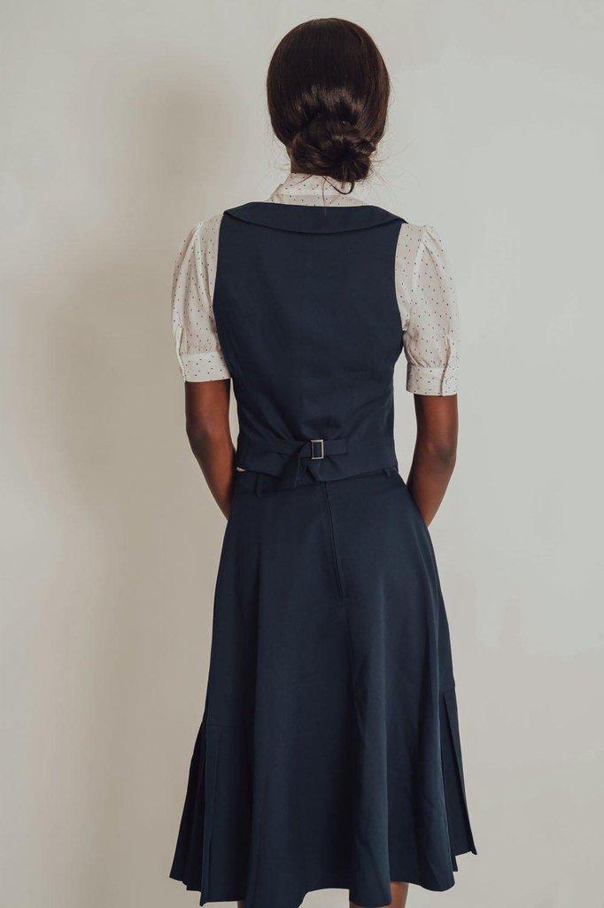 Nyla Tailored Suit Vest-Voodoo Vixen-Dark Fashion Clothing