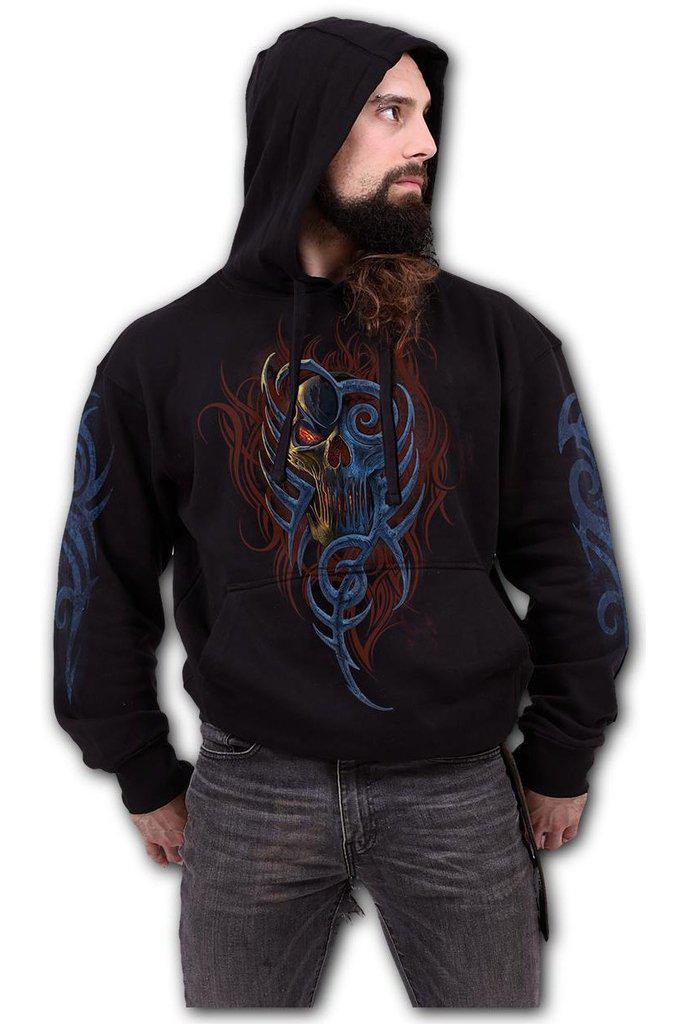 Oblivion - Hoody Black-Spiral-Dark Fashion Clothing