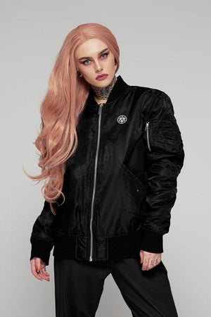 Oblivion MA1 Jacket - Unisex-Long Clothing-Dark Fashion Clothing