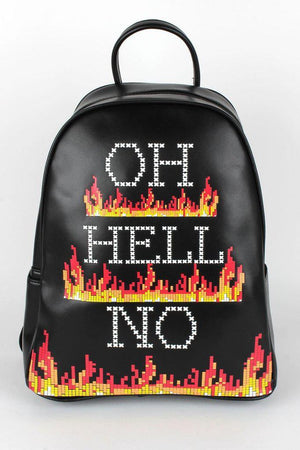 Oh Hell No Backpack-Jawbreaker-Dark Fashion Clothing