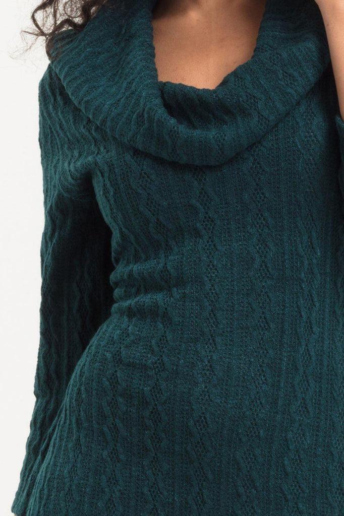 Olivia Green Knit Fitted Dress-Voodoo Vixen-Dark Fashion Clothing