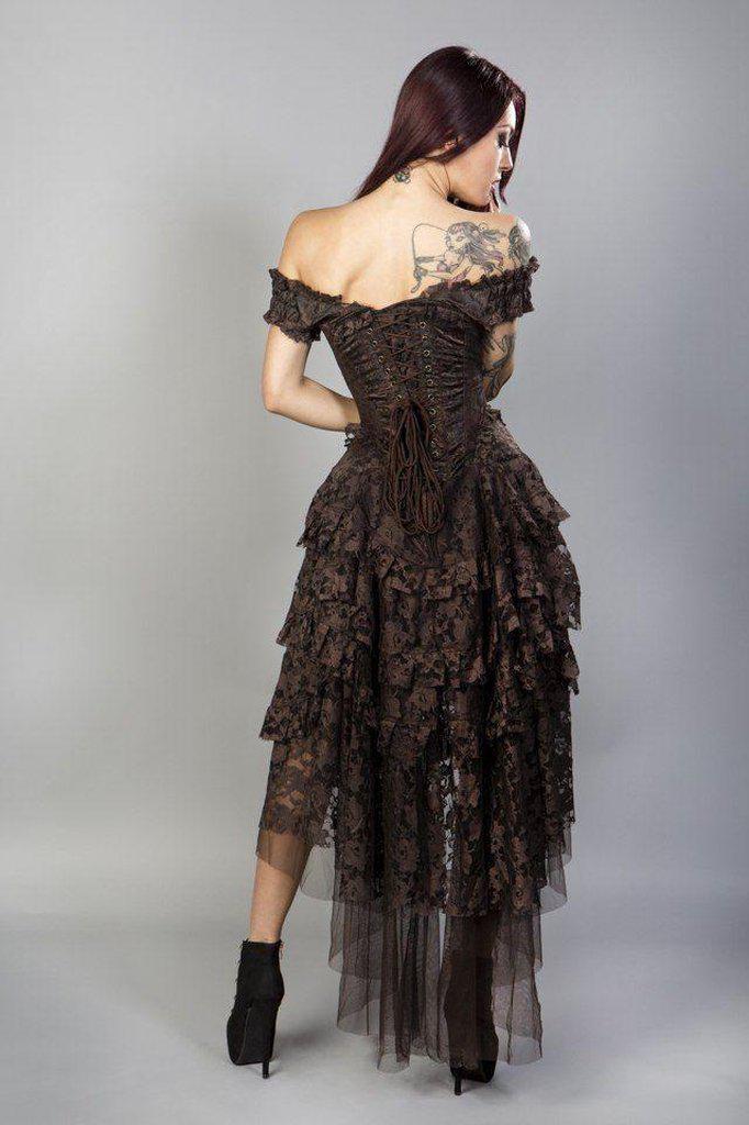 Ophelie Burlesque Corset Dress King Brocade-Burleska-Dark Fashion Clothing