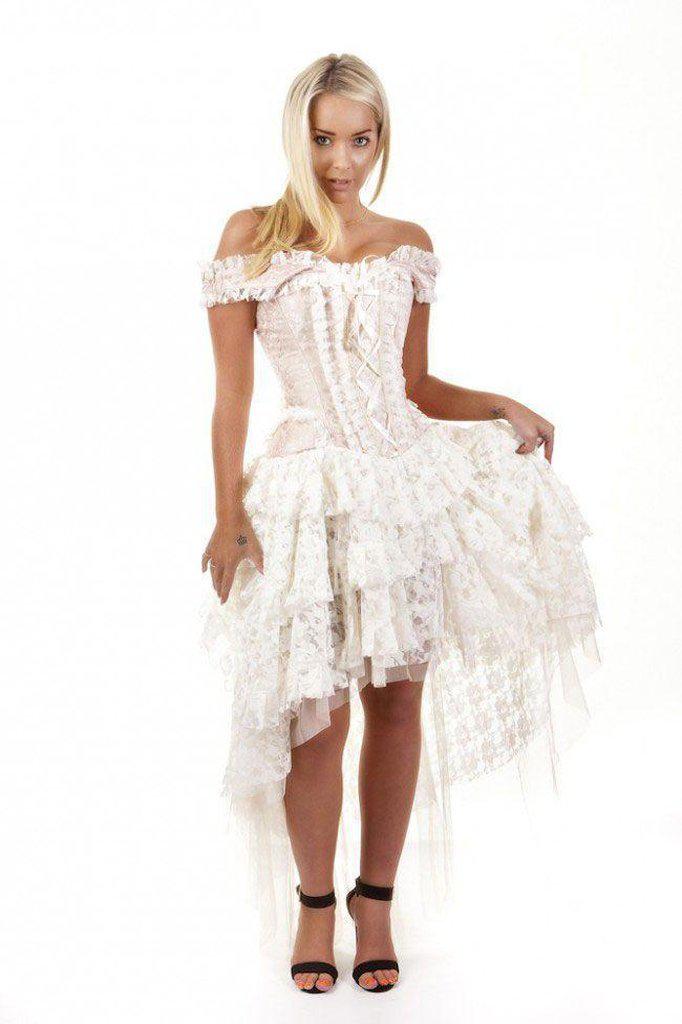 Ophelie Burlesque Corset Dress King Brocade-Burleska-Dark Fashion Clothing