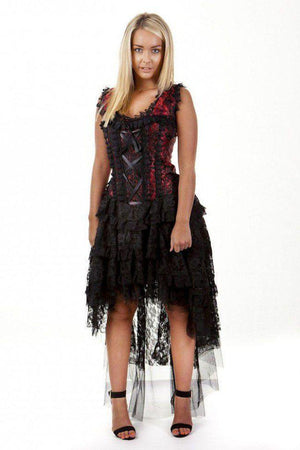 Ophelie Burlesque Corset Dress King Brocade-Burleska-Dark Fashion Clothing