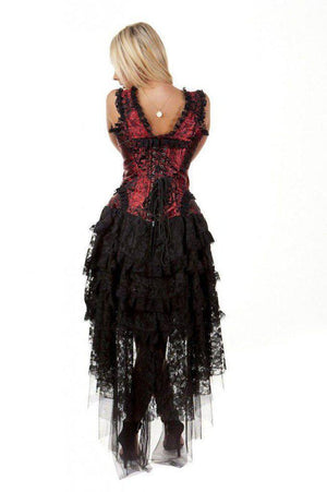 Ophelie Burlesque Corset Dress King Brocade-Burleska-Dark Fashion Clothing