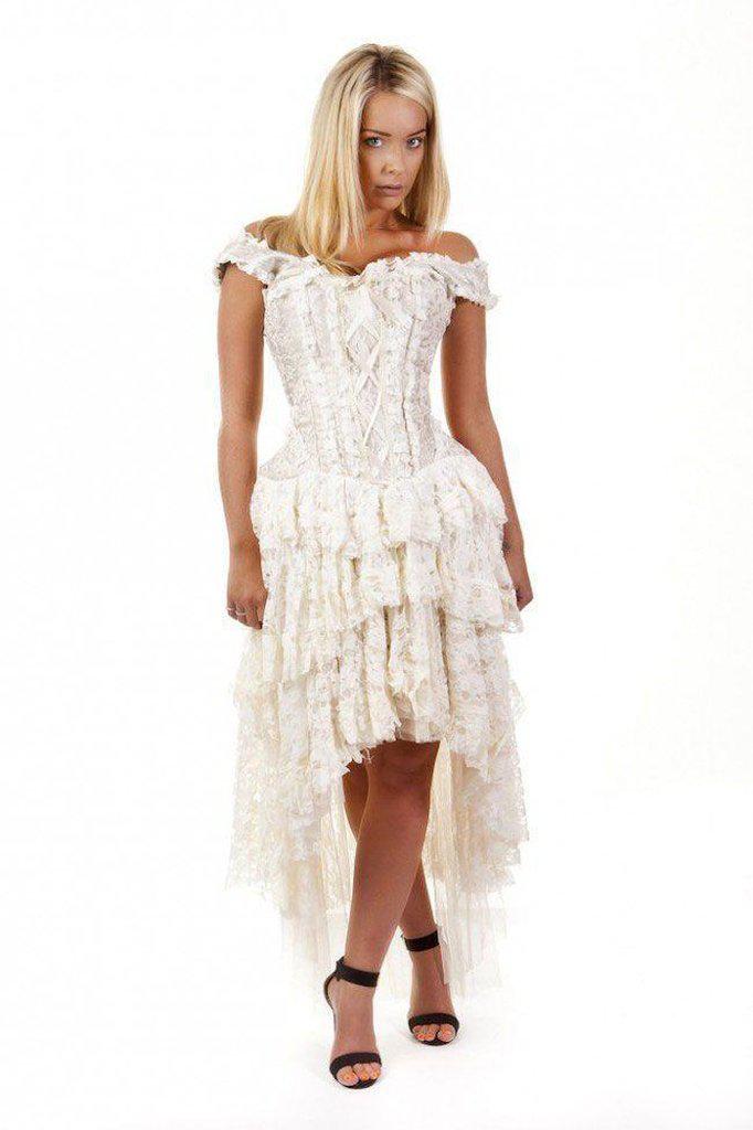 Ophelie Burlesque Corset Dress King Brocade-Burleska-Dark Fashion Clothing