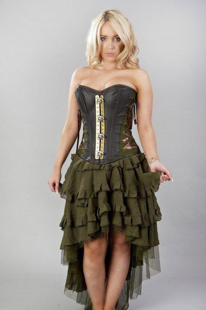 Ophelie Long Burlesque Skirt In Chiffon-Burleska-Dark Fashion Clothing