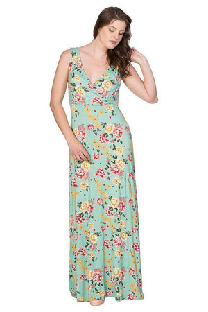Oriental Bloom Maxi-Banned-Dark Fashion Clothing