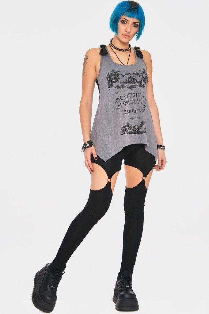 Ouiji Goth Vest Top-Jawbreaker-Dark Fashion Clothing