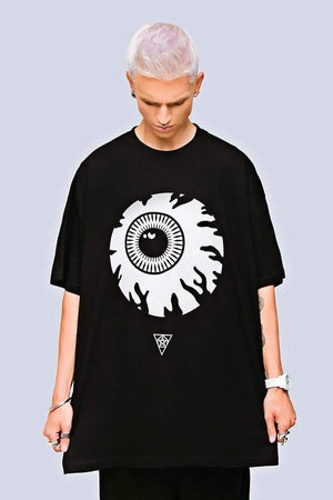 Oversize Keep Watch T-Shirt - Unisex-Long Clothing-Dark Fashion Clothing