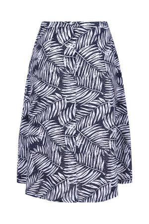 Palm Retro Skirt - SK25018-Banned-Dark Fashion Clothing
