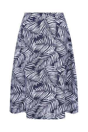 Palm Retro Skirt - SK25018-Banned-Dark Fashion Clothing