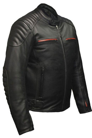 Panorama Biker Jacket-Skintan Leather-Dark Fashion Clothing