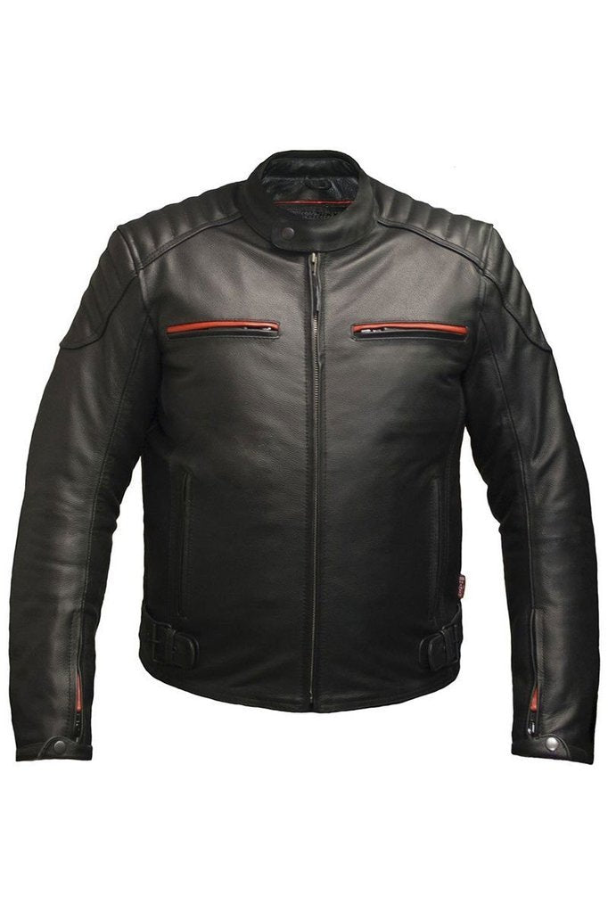 Panorama Biker Jacket-Skintan Leather-Dark Fashion Clothing